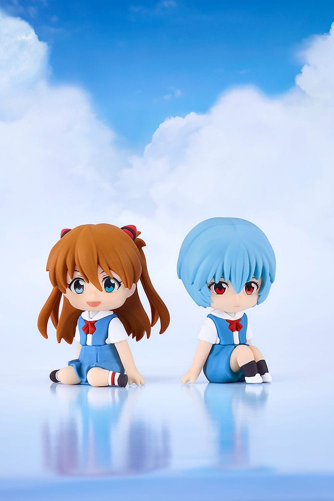 Rebuild of Evangelion Rubber Mascot - Nendroid Plus - Mini Figure Rei Ayanami 8cm